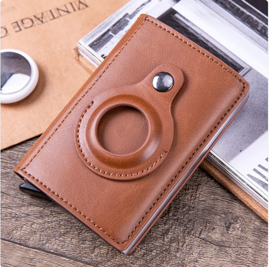 TrackShield RFID-Blocking Wallet with Built-In Location Tracker