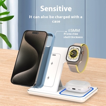 3-in-1 Foldable Wireless Travel Charging Station