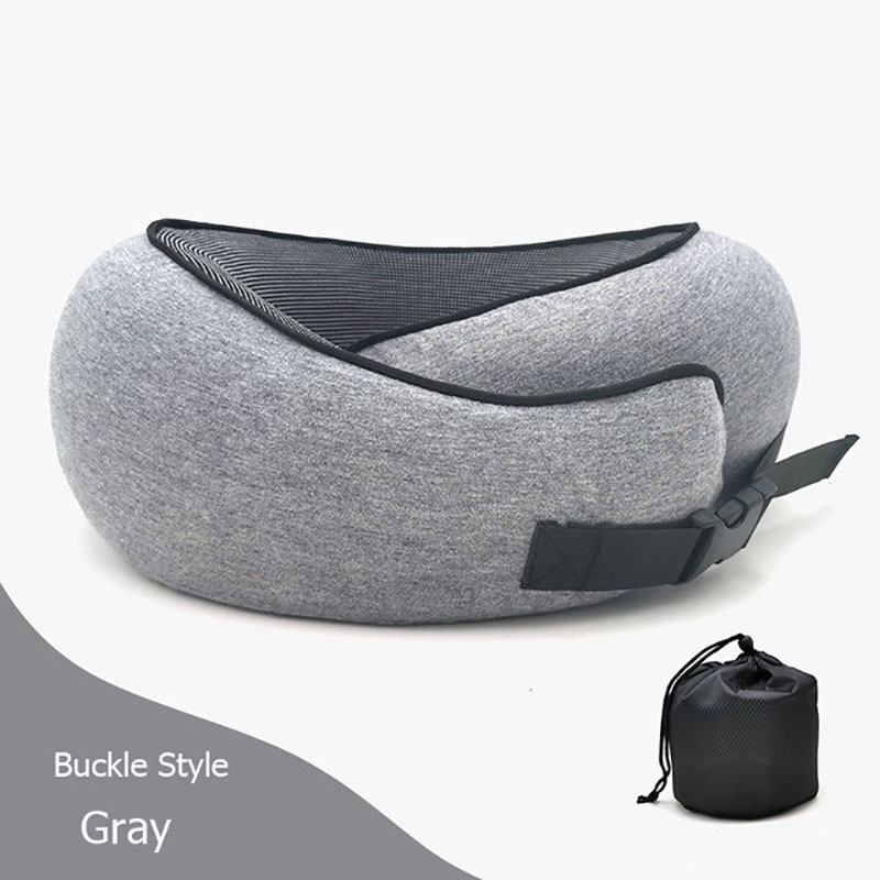 Memory Foam U-Shape Travel Neck Pillow – Compact & Adjustable