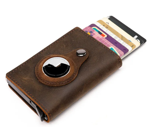 TrackShield RFID-Blocking Wallet with Built-In Location Tracker