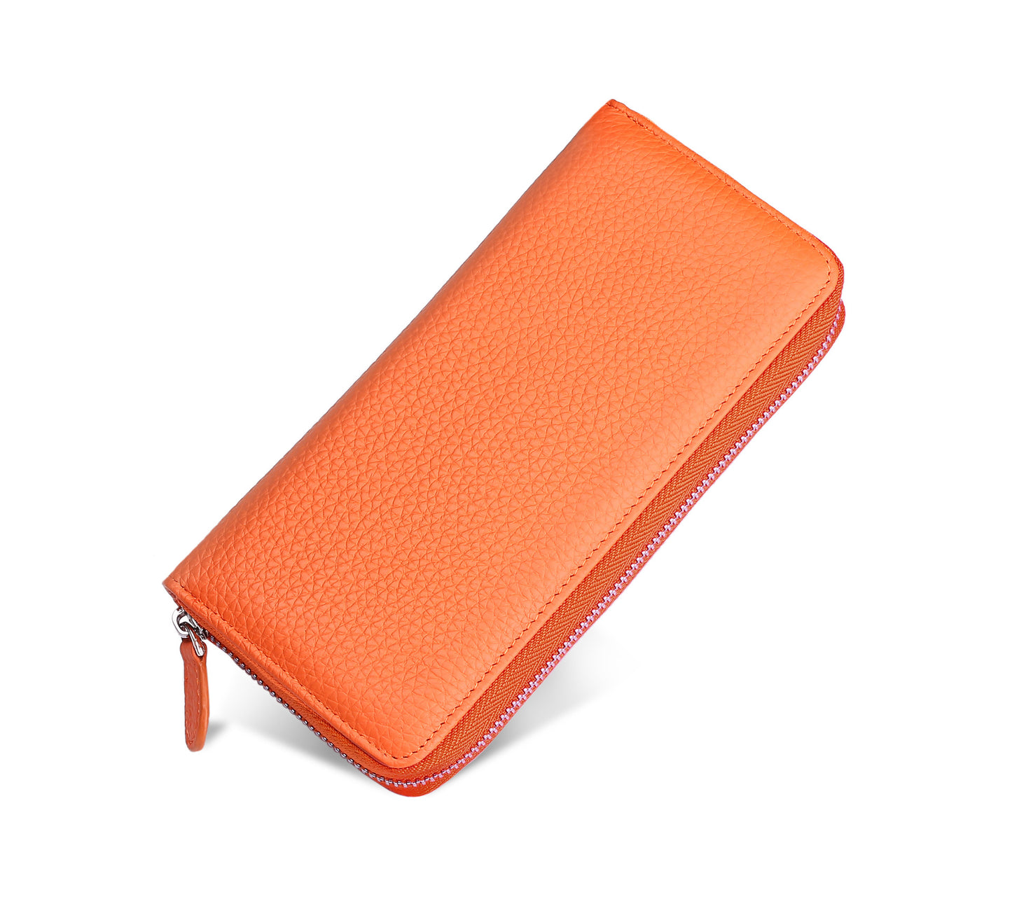 Genuine Leather RFID-Blocking Travel Wallet – Large Capacity