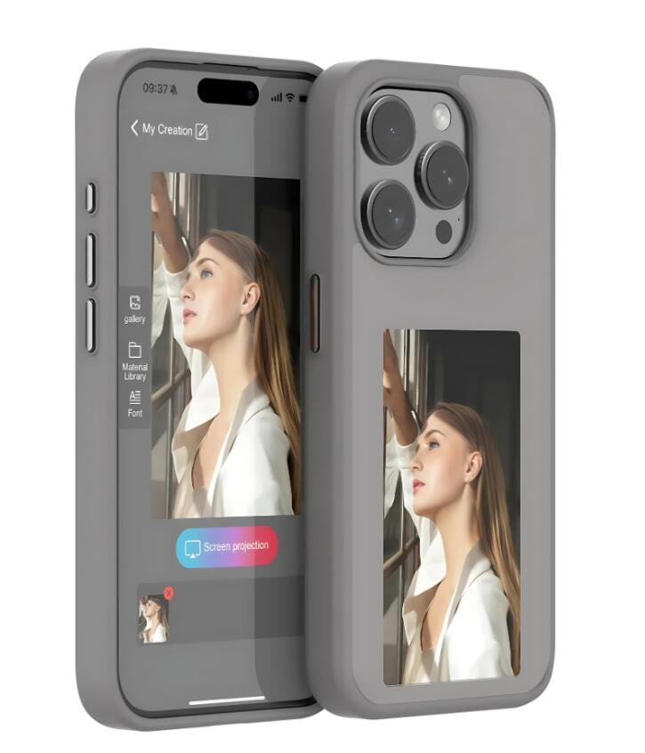E-Ink Customizable Phone Case for Travelers