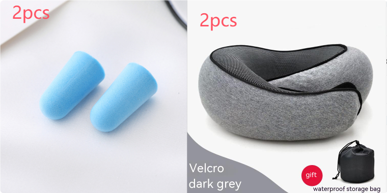 Memory Foam U-Shape Travel Neck Pillow – Compact & Adjustable