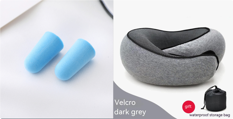 Memory Foam U-Shape Travel Neck Pillow – Compact & Adjustable