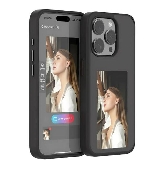 E-Ink Customizable Phone Case for Travelers
