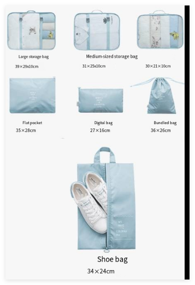 6-Piece Travel Packing Cubes Set – Stay Organized on Every Trip