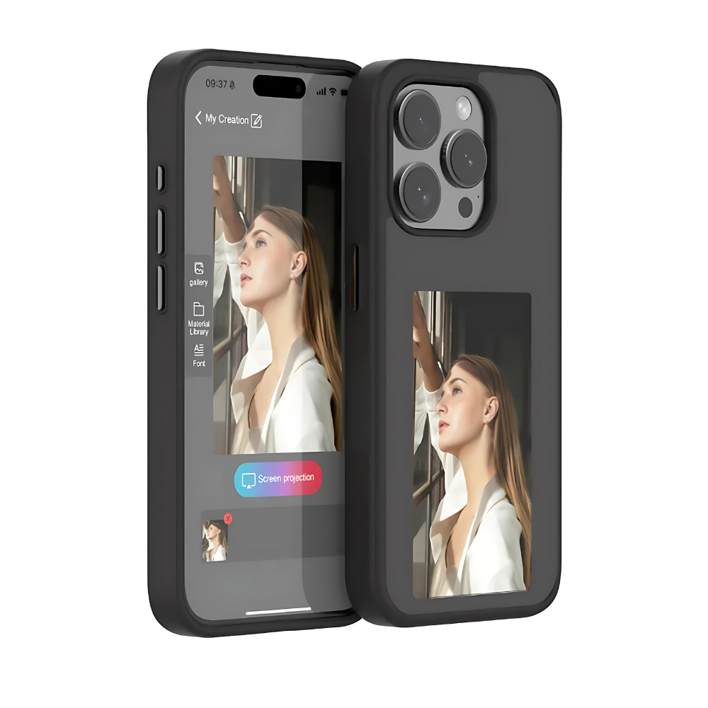 E-Ink Customizable Phone Case for Travelers