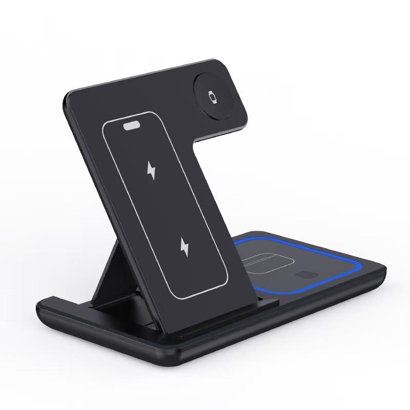 3-in-1 Foldable Wireless Travel Charging Station