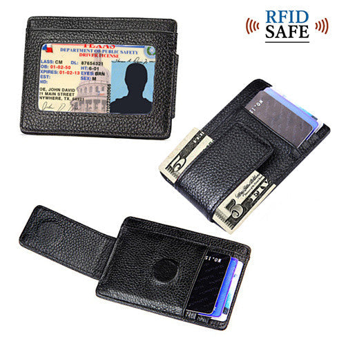 RFID-Blocking Money Clip Wallet – Slim & Secure Travel Wallet