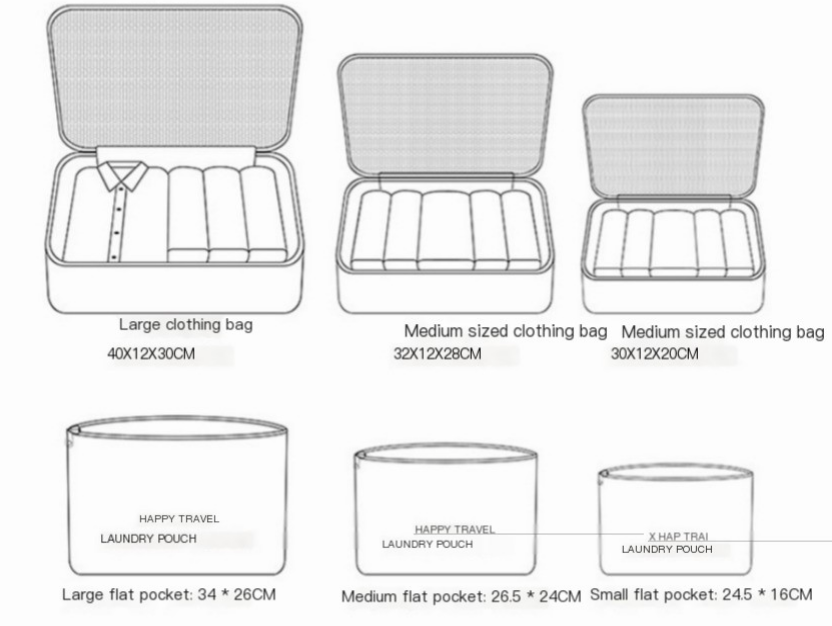 6-Piece Travel Packing Cubes Set – Stay Organized on Every Trip