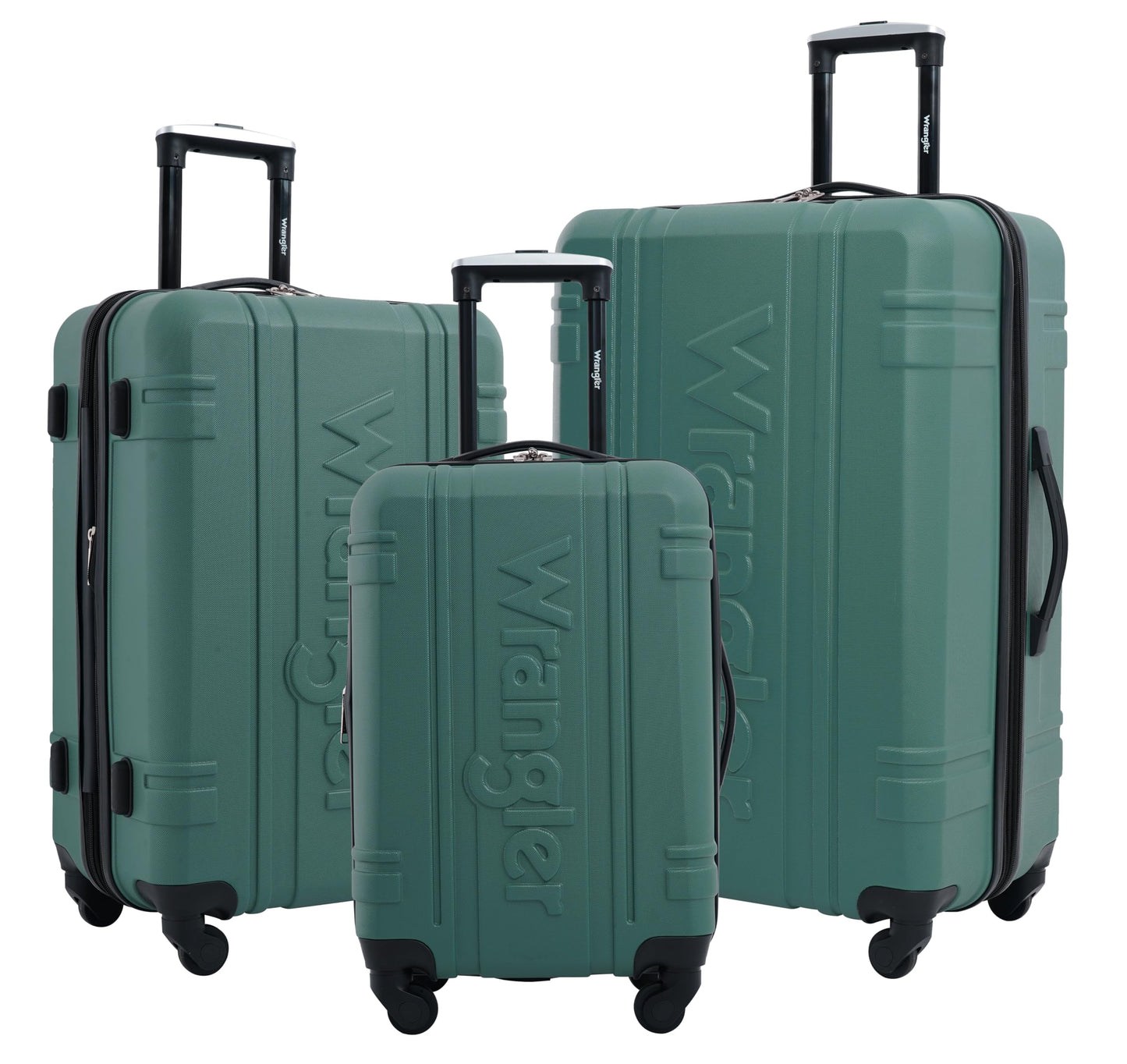 Wrangler Astral 3-Piece Hardshell Luggage Set – Sage Brush (20"/24"/28")