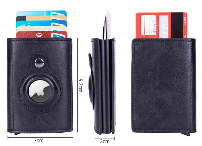 TrackShield RFID-Blocking Wallet with Built-In Location Tracker