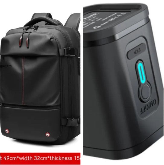Vacuum Compression Travel Backpack with USB Charging Port