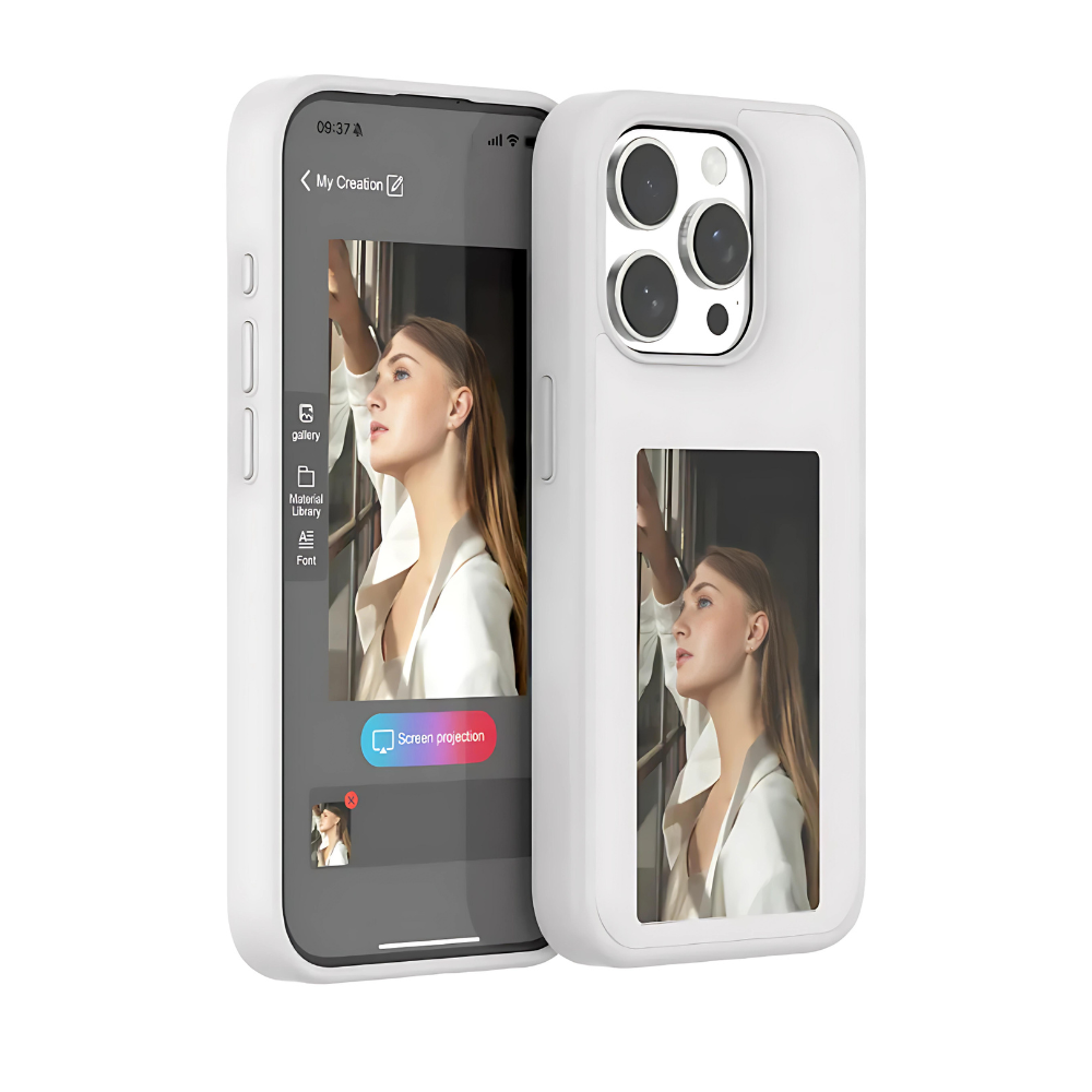 E-Ink Customizable Phone Case for Travelers
