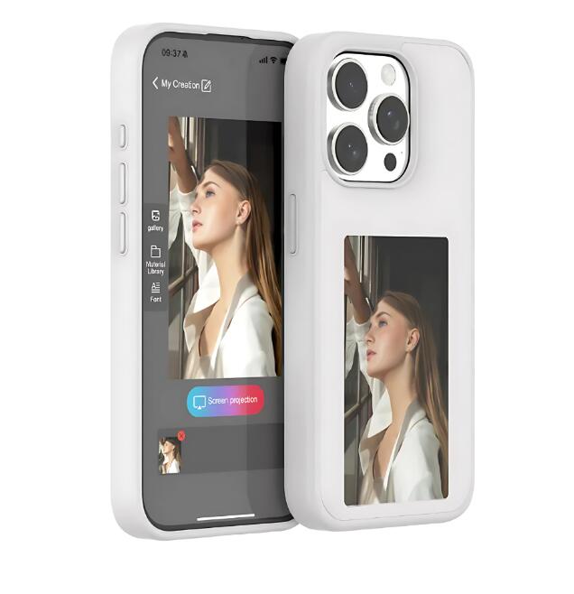 E-Ink Customizable Phone Case for Travelers