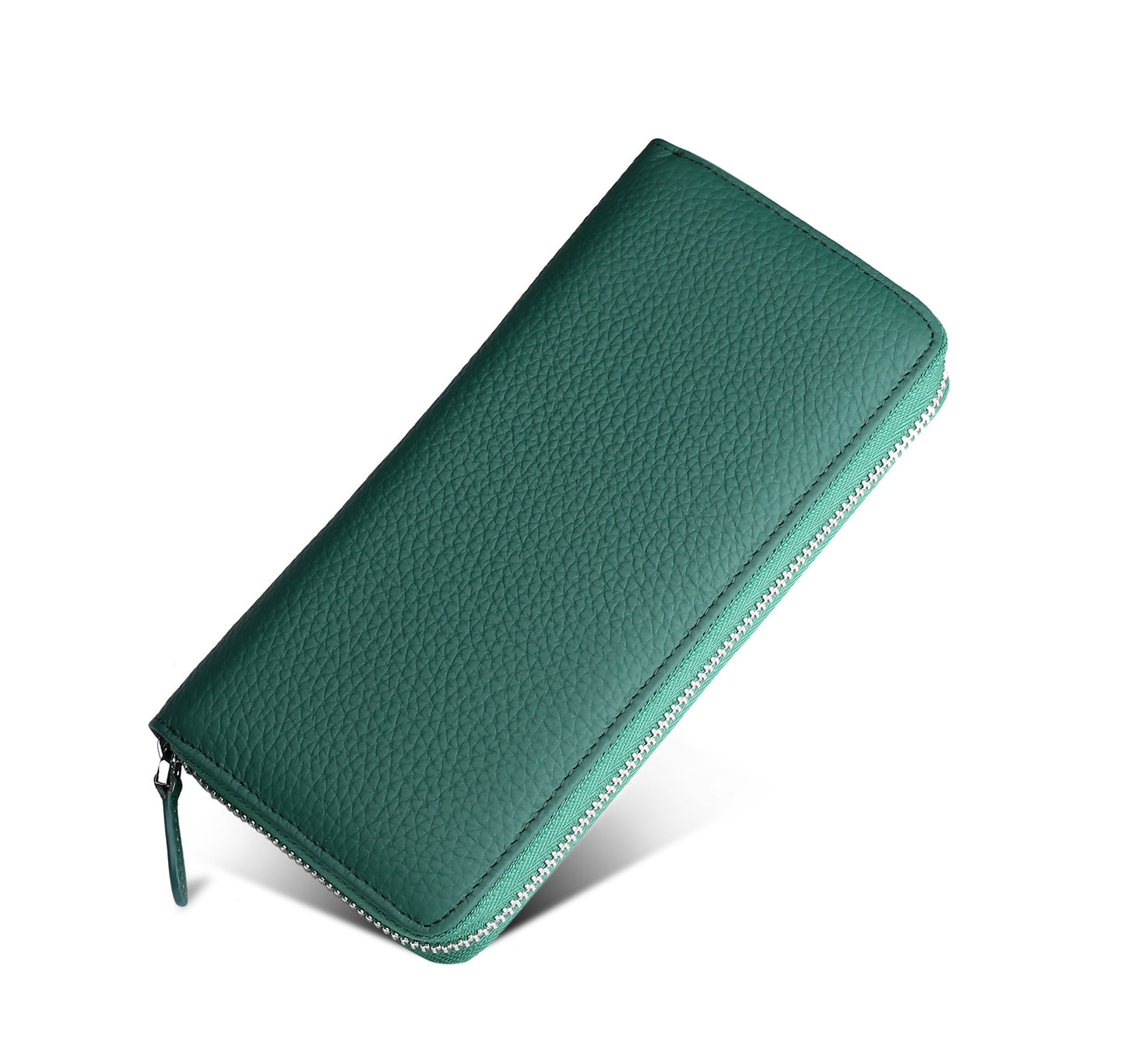 Genuine Leather RFID-Blocking Travel Wallet – Large Capacity